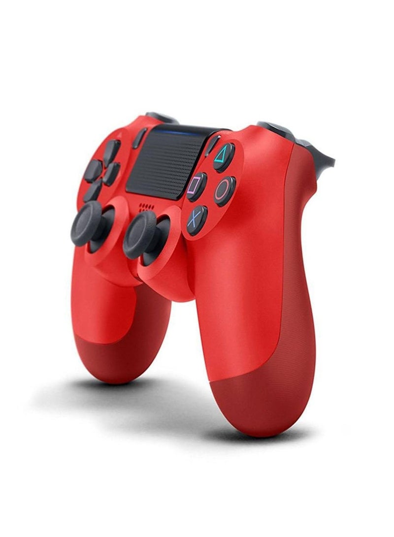 وحدة تحكم لاسلكية مزدوجة الصدمات تعمل بالبلوتوث لجهاز PS4 Gamepad لمحطة اللعب 4 أحمر - Image 1